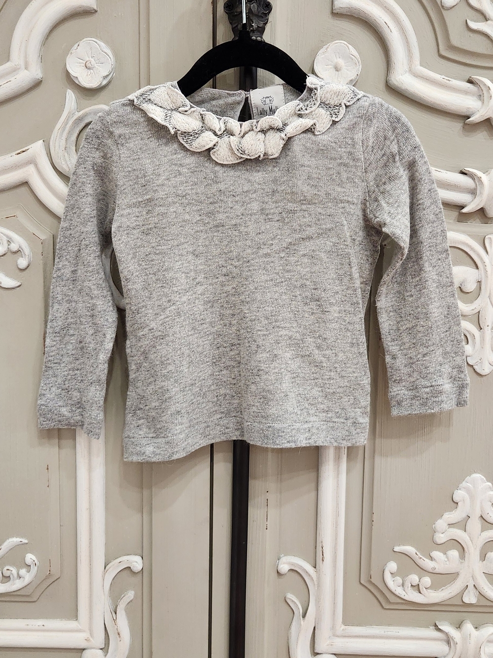 Lally Mally Gray Knit Sweater Wool Blend Italian Size 2